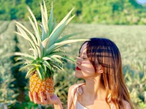 checkin chat phat ngat tai canh dong dua dep hut mat o ninh binh 305d9bd6