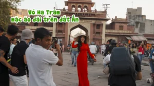 Thấy Võ Hạ Trâm diện áo dài Việt Nam xuất hiện tại chợ truyền thống, người dân Ấn Độ có phản ứng ra sao?