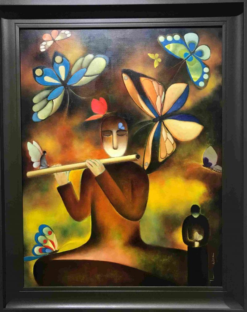 Ảnh minh họa bức tranh "Người thổi sáo"