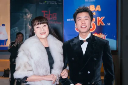 Vân Dung và con trai dự ra mắt phim điện ảnh đầu tay trong cái lạnh tê tái